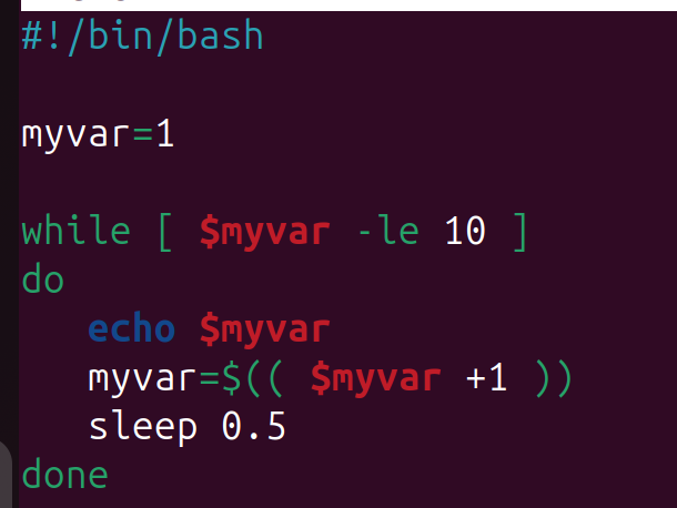 for loop
