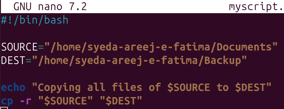 backup in bash scripting