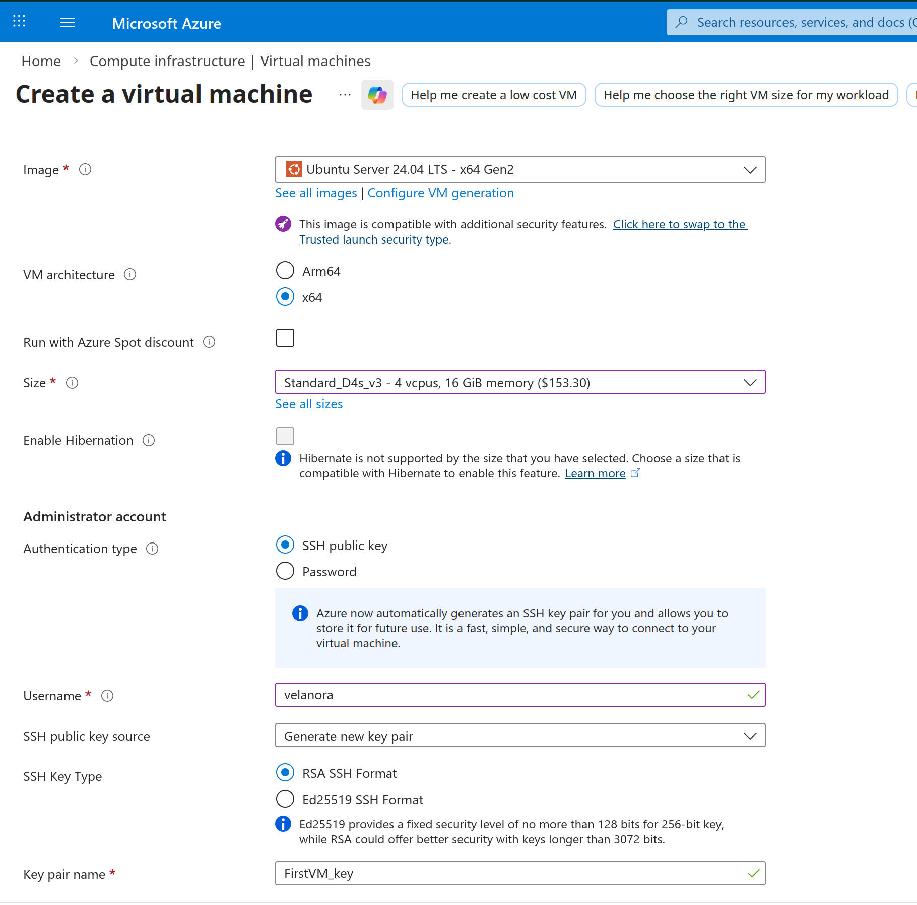 Administrator account