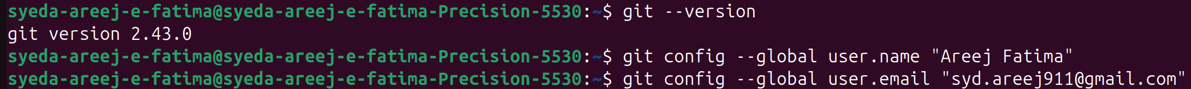 configuring git