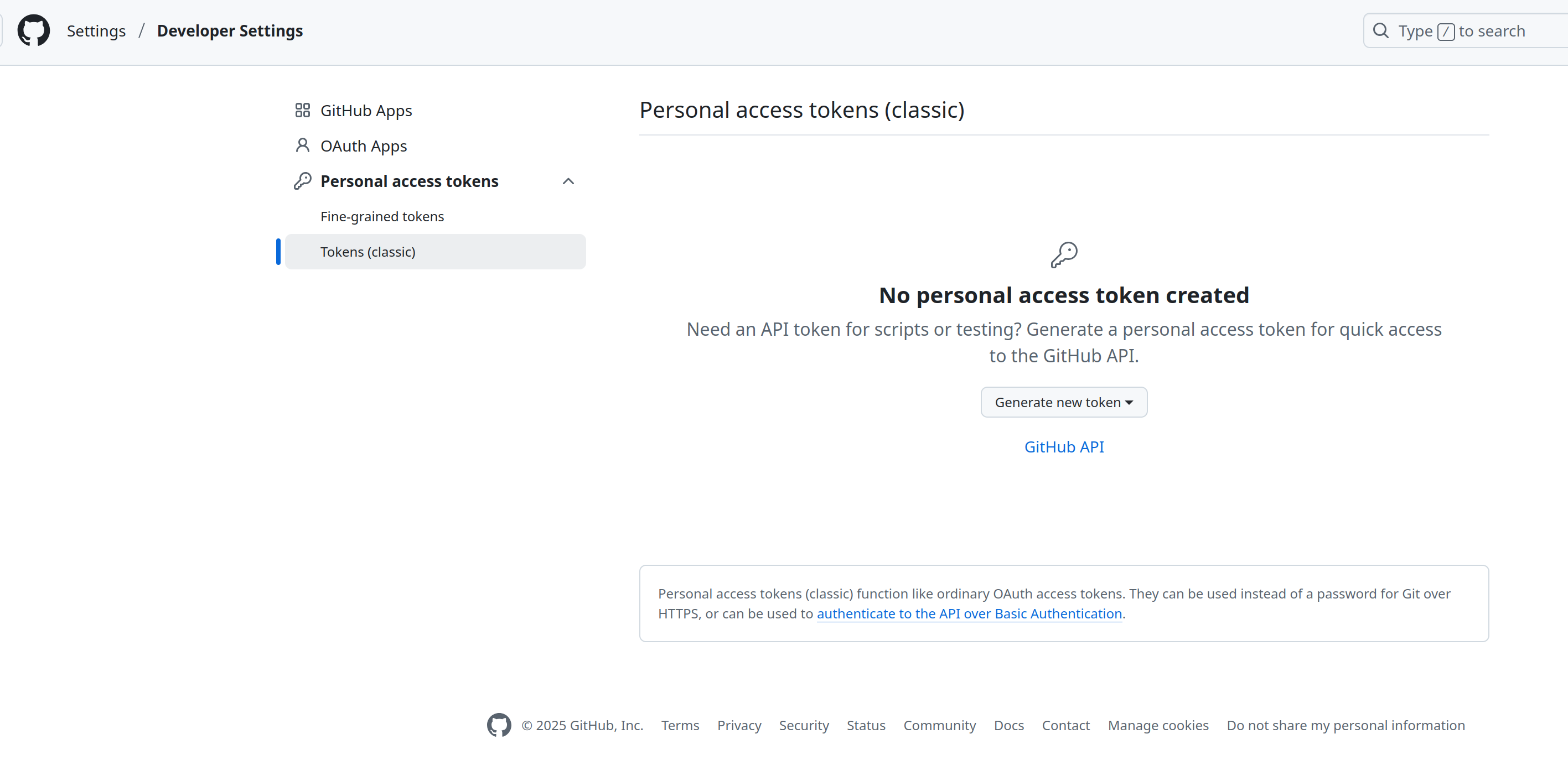 generating a token key